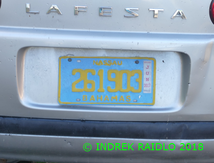 blue licence plate lights