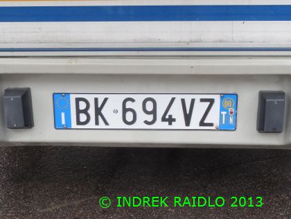 GB 479 MF, Volkswagen Polo (Pordenone) License plate of Italy